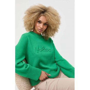 Notes du Nord pulover femei, culoarea verde de firma original