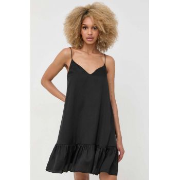Notes du Nord rochie culoarea negru, mini, evazati