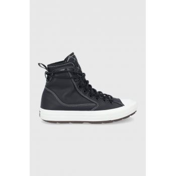 Converse teniși de piele culoarea negru 168863C.BLACK-BLACK