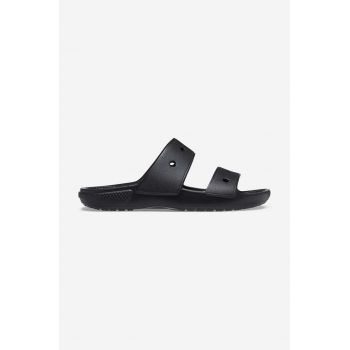 Crocs slapi Classic Sandal Kids culoarea negru