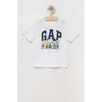 GAP tricou copii culoarea alb, cu imprimeu