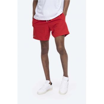 Lacoste pantaloni scurti de baie culoarea rosu ieftin