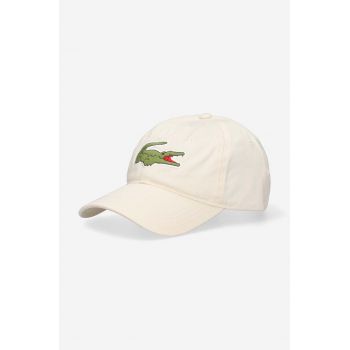 Lacoste șapcă culoarea alb, cu imprimeu RK4711-031 ieftina
