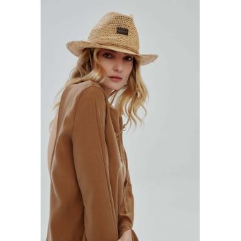 LE SH KA headwear palarie Cowboy culoarea bej