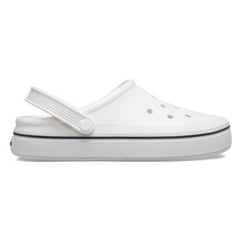 Saboți Crocs Crocband Off Court Clog Alb - White de firma originali