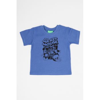 Tricou de bumbac cu imprimeu cu desene