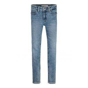 Blugi skinny cu model uni