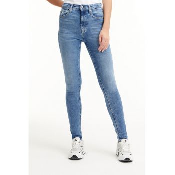 Blugi skinny cu talie inalta