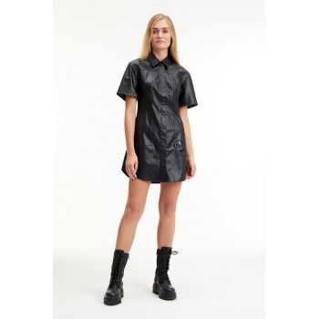Rochie-camasa de piele ecologica