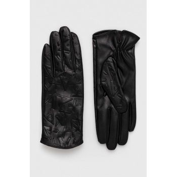 Armani Exchange manusi femei, culoarea negru