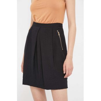 Dkny fusta culoarea negru, mini, evazati