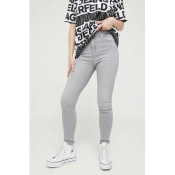 Karl Lagerfeld Jeans jeansi femei, culoarea gri ieftini