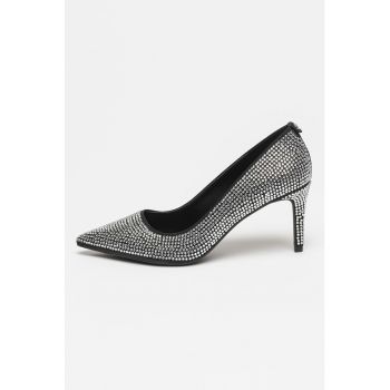 Pantofi stiletto cu strasuri Alina