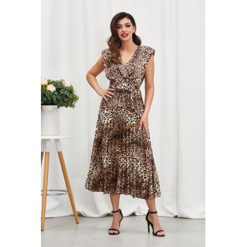 Rochie Carmen Maro Animal Print la reducere