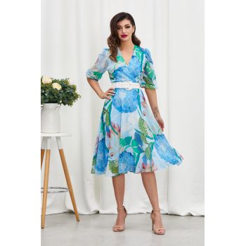 Rochie Valerie Bleu Floral