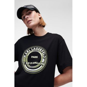 Tricou din bumbac organic cu maneci cazute
