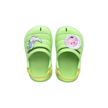 Havaianas papuci CLOG PEPPA PIG culoarea verde