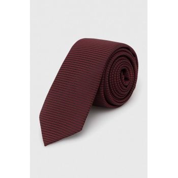 HUGO cravata culoarea bordo