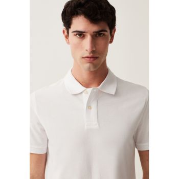 Tricou polo cu model uni