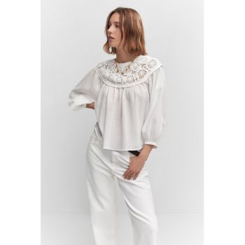 Bluza cu segment din dantela crosetata Blair