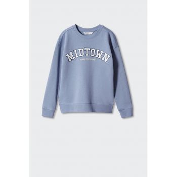 Bluza sport din bumbac cu maneci cazute Midtown