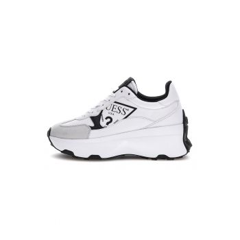 Pantofi sport cu imprimeu logo si talpa wedge Calebb