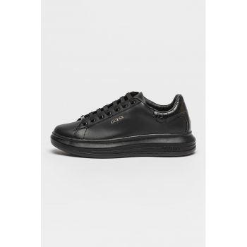 Pantofi sport din piele cu detalii cu logo Salerno