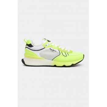 Pantofi sport low-cut cu garnituri de piele ecologica
