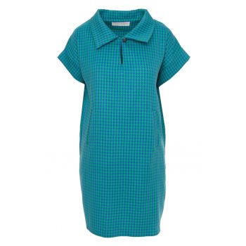 Rochie din amestec de bumbac cu model ieftina