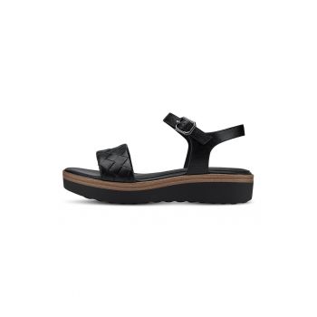 Sandale de piele cu talpa wedge