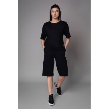 Set de tricou din amestec de bumbac si pantaloni scurti