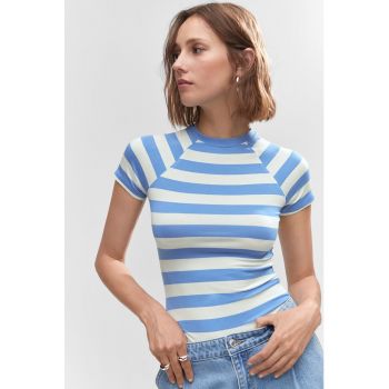 Tricou slim fit cu model in dungi Chick