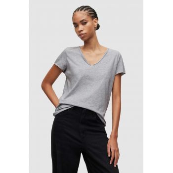 AllSaints tricou din bumbac culoarea gri