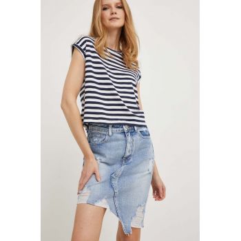 Answear Lab fusta jeans mini, drept