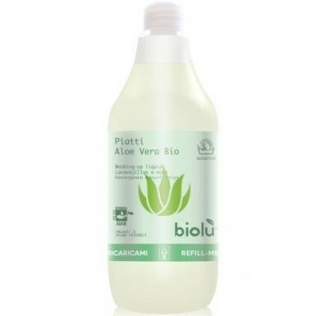 Detergent ecologic pentru spalat vase Biolu cu aloe vera 1L