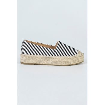 Espadrille cu model in dungi
