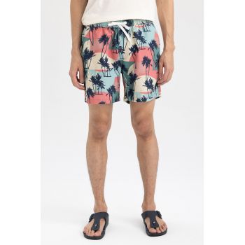 Pantaloni scurti de baie cu imprimeu grafic