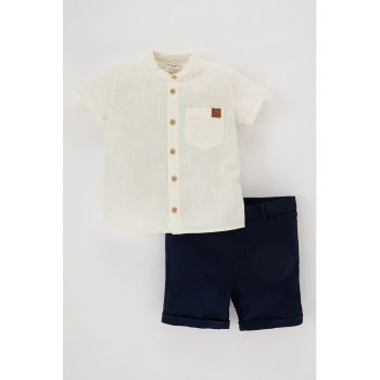 Set de camasa cu maneci scurte si pantaloni scurti - 2 piese
