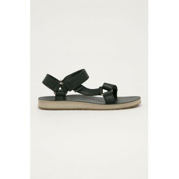 Teva sandale de piele femei, culoarea negru 1116637-SDDN