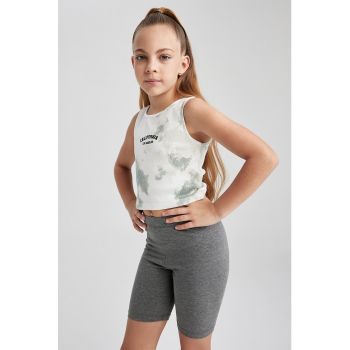 Top crop cu model tie-dye