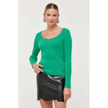Karl Lagerfeld pulover femei, culoarea verde, light