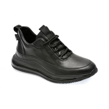 Pantofi GRYXX negri, E600002, din piele naturala de firma originali