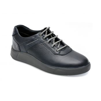 Pantofi OTTER bleumarin, 2055273, din piele naturala