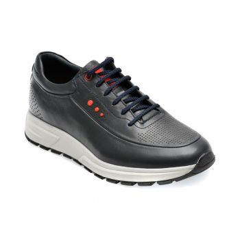 Pantofi OTTER bleumarin, 2215134, din piele naturala