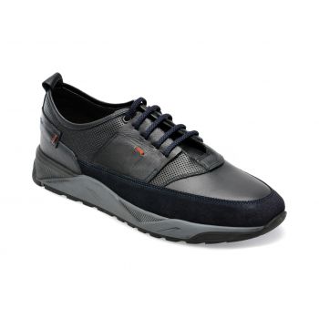 Pantofi OTTER bleumarin, MISE121, din piele naturala