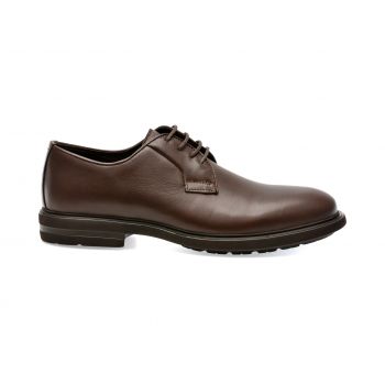 Pantofi OTTER maro, E1801, din piele naturala ieftini