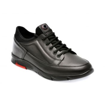 Pantofi OTTER negri, CASP11, din piele naturala