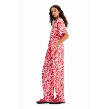 Desigual salopeta culoarea rosu, cu guler