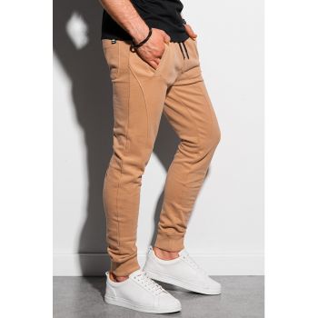 Pantaloni sport conici cu snur de ajustare