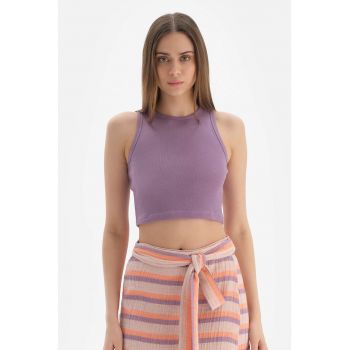 Top crop de plaja din amestec de modal